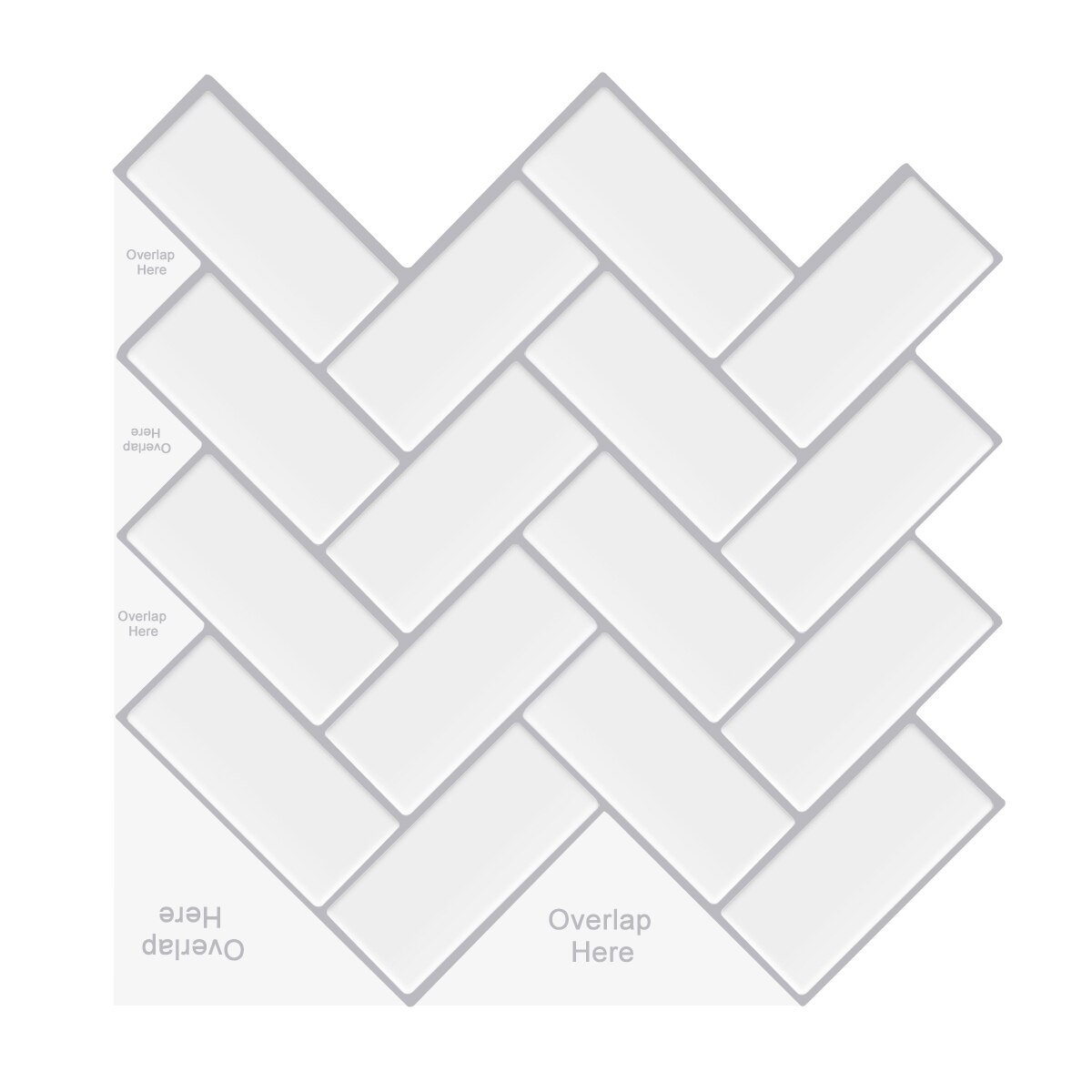 Sticker Kitchen Backsplash Wall Sticker Self Adhesive Mosaic Tiles Bathroom Waterproof DIY Nordic Modern Home Decor-1 Sheet: T80013