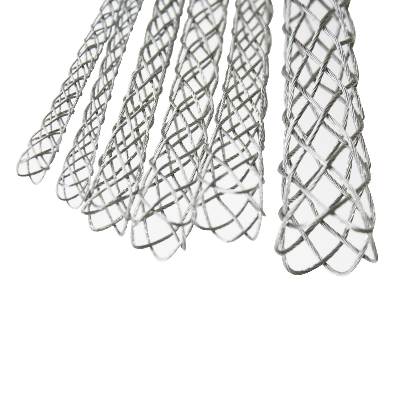 6 farbe Kabel Ziehen Socken Griffe Stahl Verzinktem Gittergewebe Abzieher Werkzeuge Zubehör Antislip Rohr Leitung Netz Abdeckung Für 4-25mm