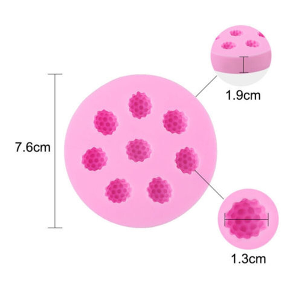 3d frukt jordbær bringebær blåbær silikon fondant form godteri kake dekor sjokolade sugarcraft form kjøkken bakeverktøy: Mønster 1