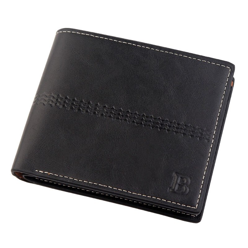 Short Wallet for Men Business Credit Card Holders Slim Men's Wallet Bifold Pu Leather Cards Wallets Luxury Purse Male