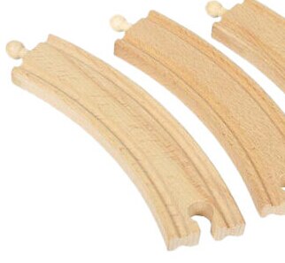 1PCS Miniatur Holz zug Schalter Track gesetzt Runden Plattenspieler Pädagogisches Spielzeug Jungen/Kinder Spielzeug fit Thomas und Brio: 1pcs number 21