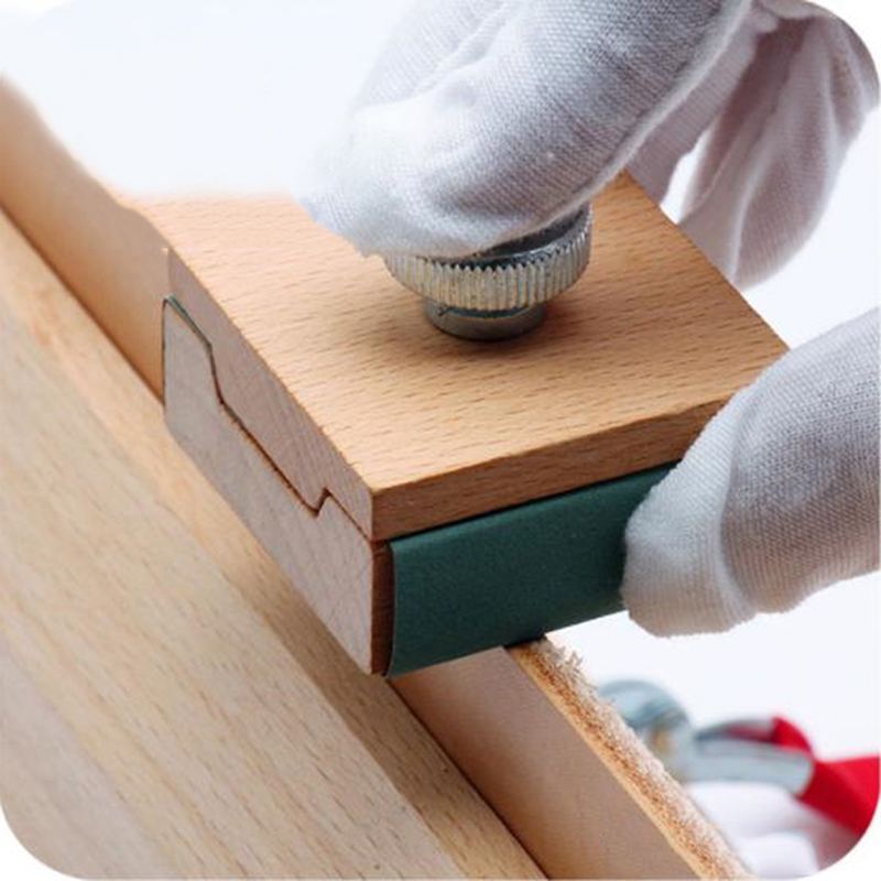 Bloco de lixa para couro, artesanato de couro, acessório para polimento de borda, acessórios de costura, ferramenta manual faça você mesmo