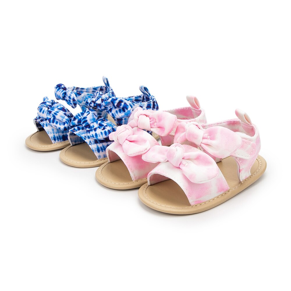 Baby Meisje Sandalen Baby Schoenen Flats Pu Doek Onderkant Zool Antislip Crib Pasgeboren Eerste Wandelaar Peuter Meisje schoenen Zomer