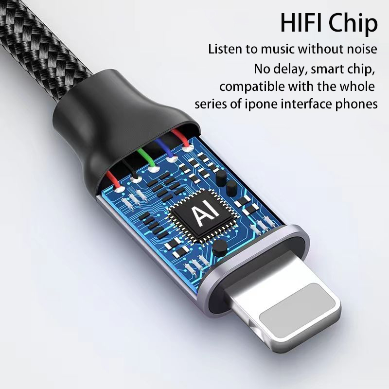 Do iPhone'a do 3 5 MM Kabel Jack Adapter AUX Do iPhone'a 12 13 14 Pro Adapter Złącze słuchawkowe Rozdzielacz audio akcesoria telefoniczne
