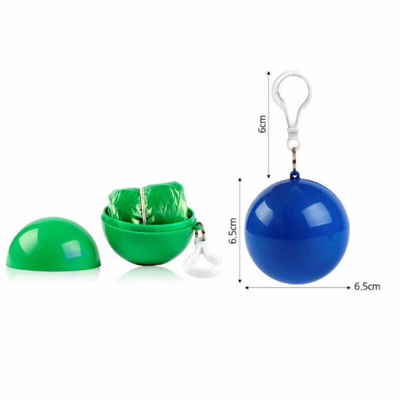 Unisex rejser nødsituation vandtæt regnfrakke engangs voksen regnfrakke jakke poncho ball praktisk regntøj vandreture camping