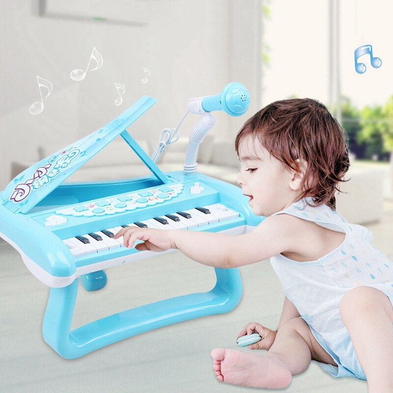 Jongens En Meisjes Baby Puzzel Beginner Piano Kinderen Elektronische Piano Baby Vroege Educatief Muziek Speelgoed