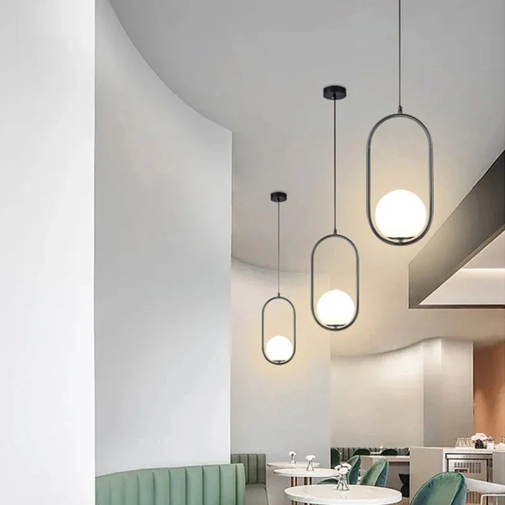 Moderne led-pendellampe med  e27 holdere til soveværelset ved siden af en hængelampe nordisk enkel lampe til stuen køkken lysekrone
