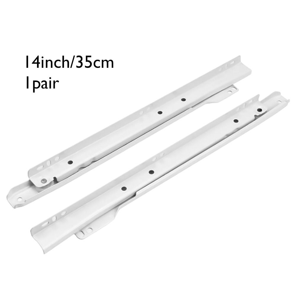 Rieles silenciosos para cajones, pista para deslizadores de mesa de ordenador, armario, teclado, polea de rodillo, 1 par: Rojo