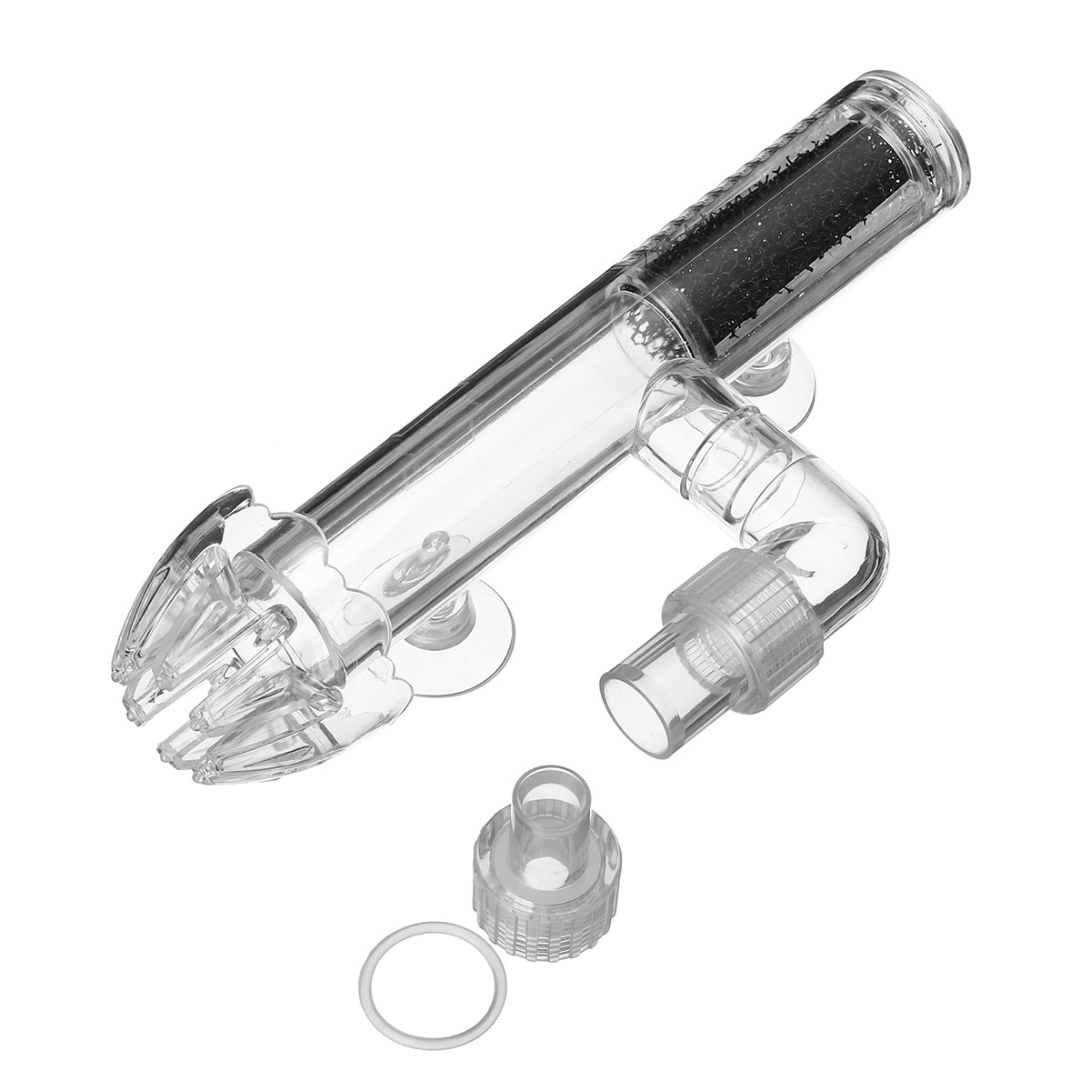 Skimmer de proteína para tanque de peces, superficie del acuario acrílica, filtro de aceite, planta de agua, cabeza flotante, de hélice silencioso