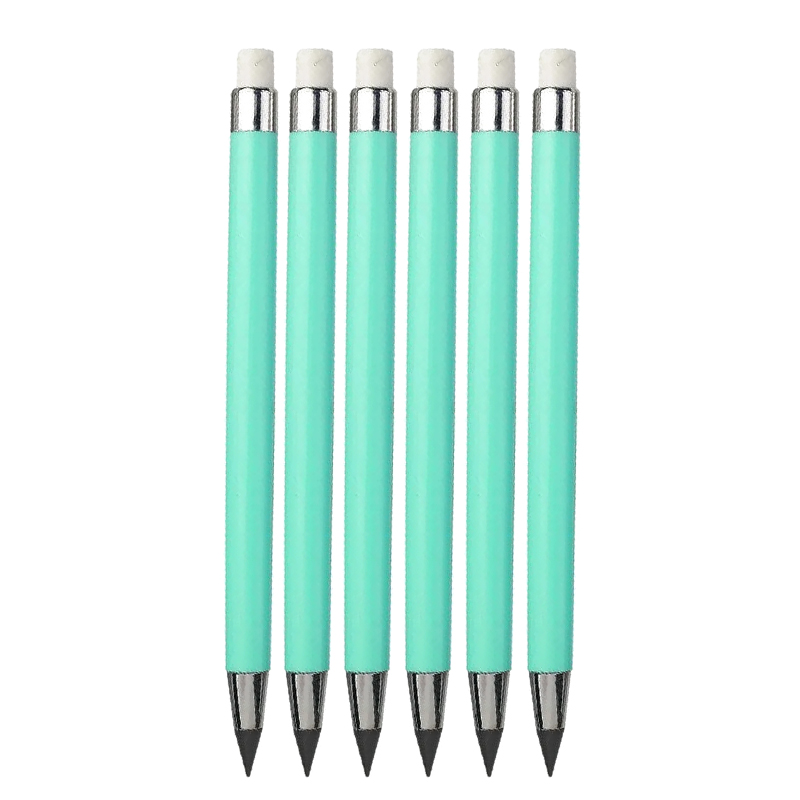 1/6/12 Stck Ewige Bleistift Für freundlicher Kunst Skizze Schreiben Zeichnung Stift Werkzeuge Keine Tinte Unendlichkeit Bleistifte Schule liefert Schreibwaren: Mischfarbe