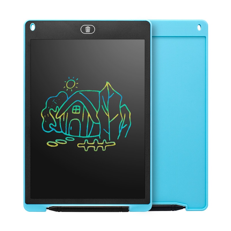 Tablette LCD pour écriture et dessin électronique, ardoise numérique et colorée, pour enfants et adultes, protège les yeux, 12 pouces