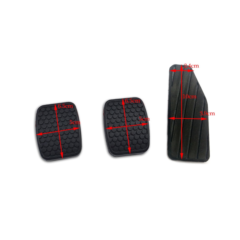 For Suzuki Swift Brake Clutch Accelerator Pedal Overlays Rubber Pad Pedal Cover 49751-79001 49451-60B00