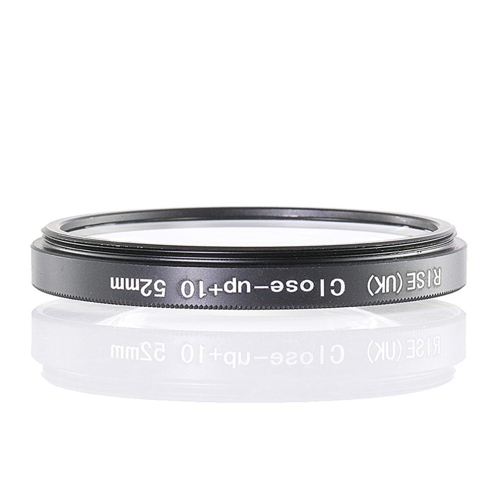 Rise (Uk) 52 Mm Close-Up + 10 Macro Lens Filter Voor Nikon Canon Slr Dslr Camera
