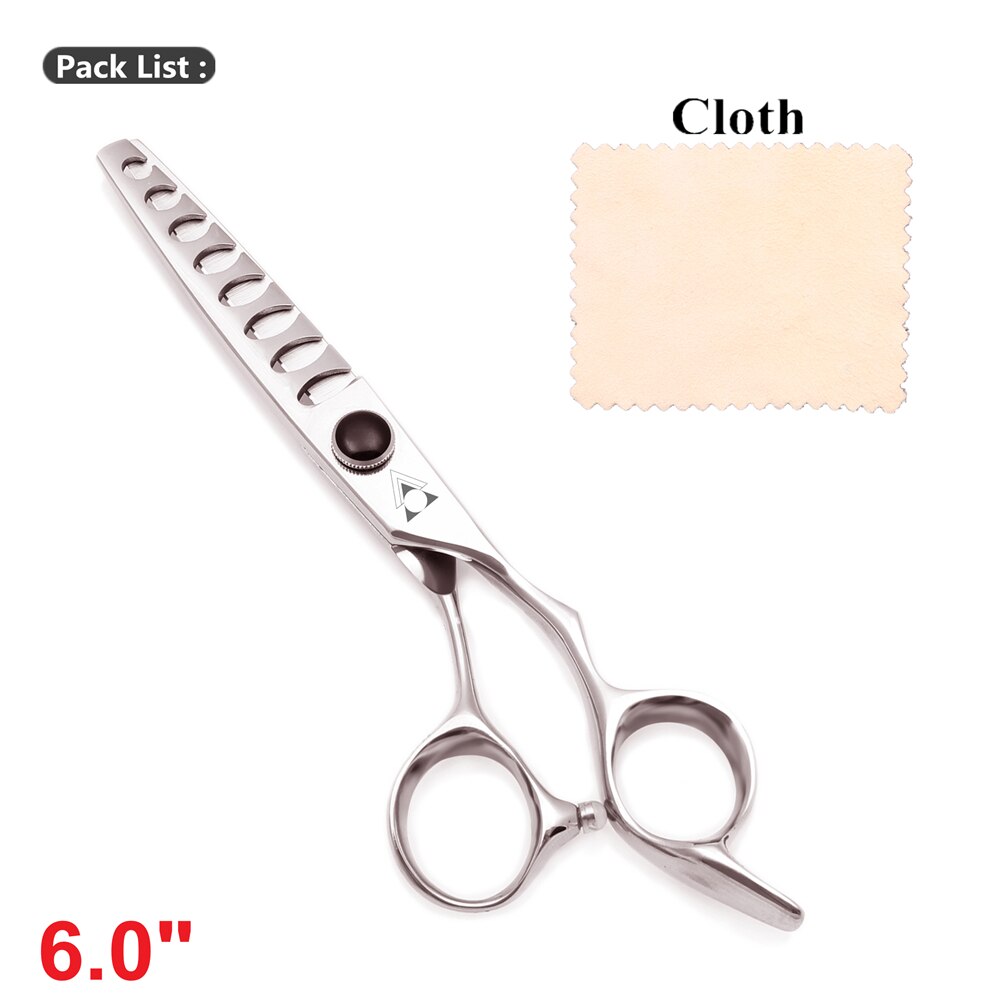 Ciseaux professionnels de coiffure de , 6.0 ciseaux amincissants pour barbier, coupe en acier japonais 440C 9022 #: 9022 Hei Ya 6.0