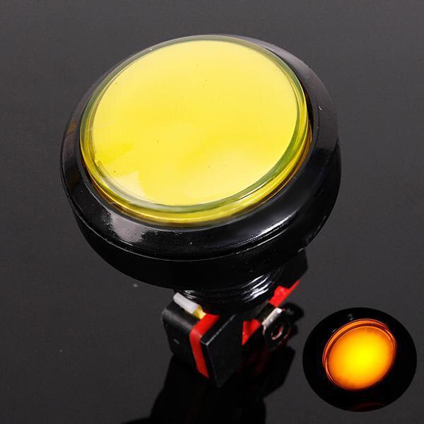 45mm verlichte led-lampen met 5 kleuren voor arcade-videogames, grote ronde drukknoplampen
