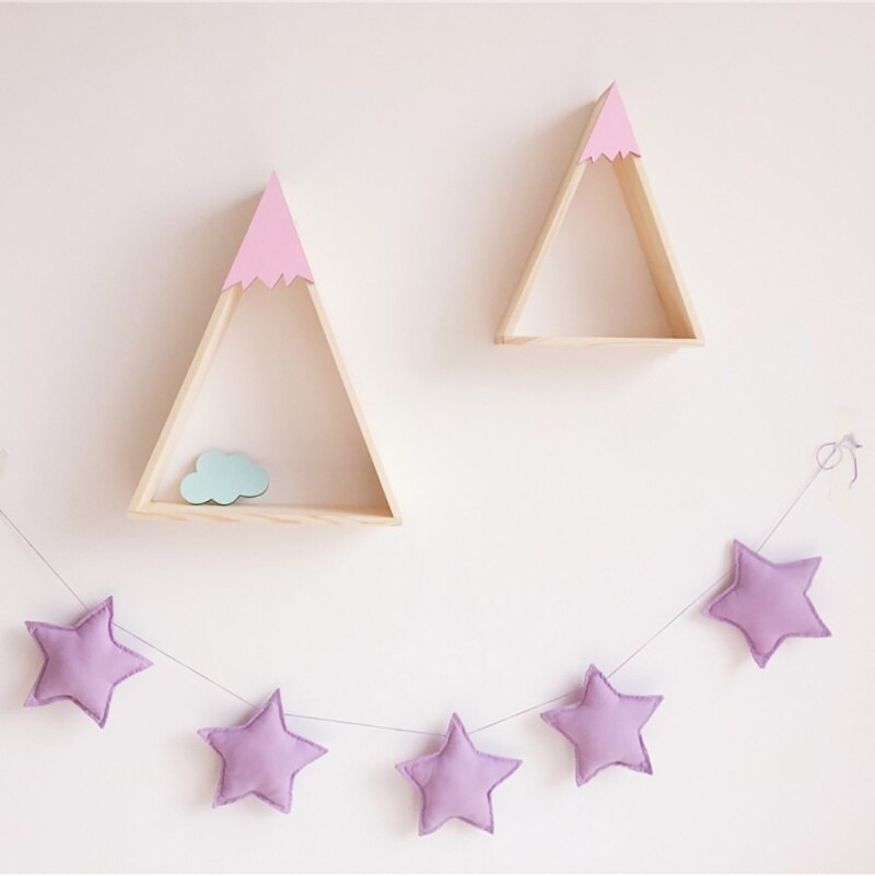 Nordic Baby Room Decoration Handmade Nursery Star Garlands Kids Room Wall Decorations Photography Props Baby Bed Accessories