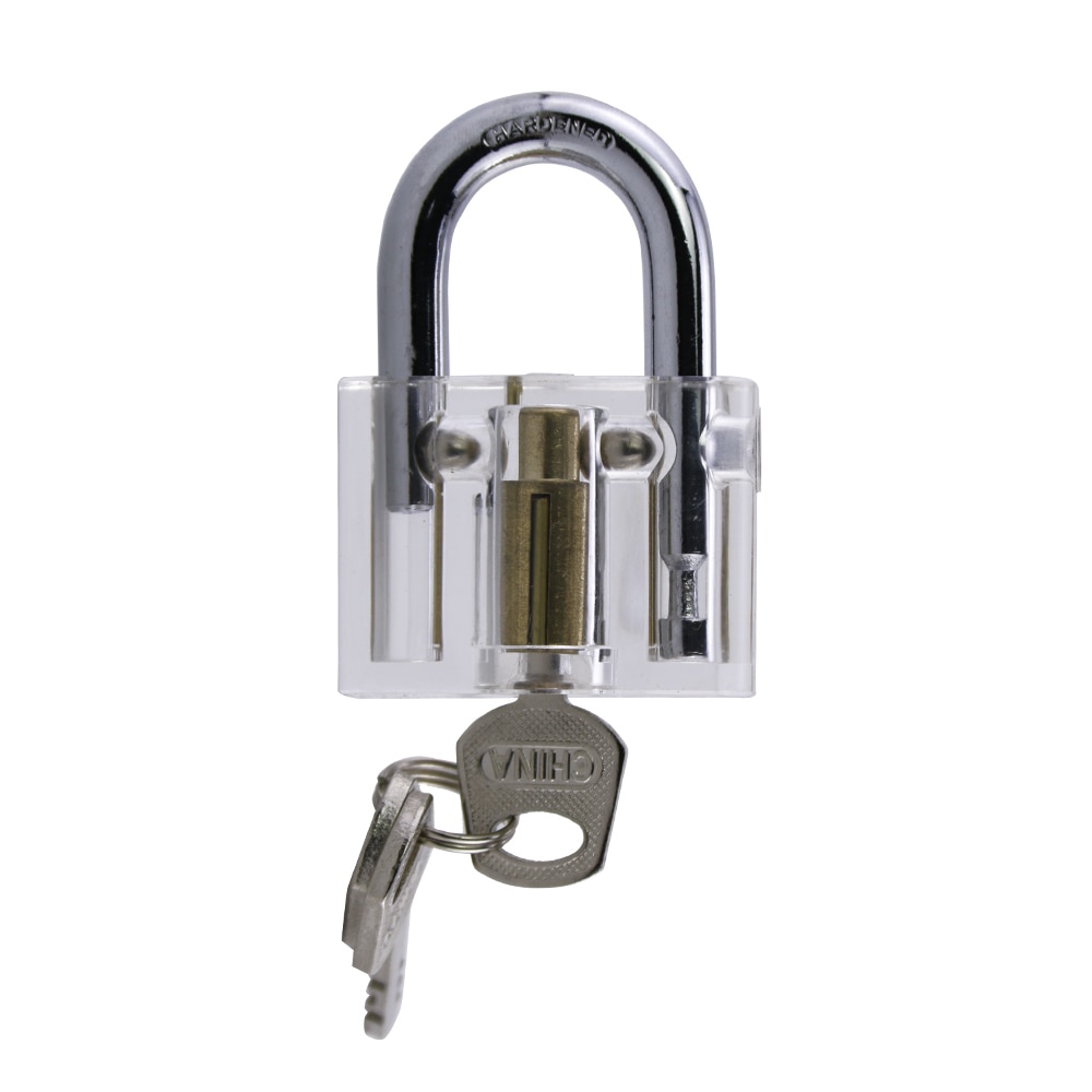 Crystal Lock Pick Training Practice Padlock for Beginners - Discover How A Lock Works