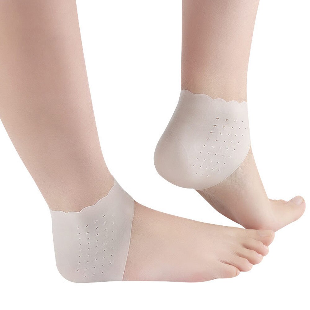 Tcare talón del Gel almohadillas de pie Protector calcetines manga cojín hidratante calcetines curar seca agrietada tacones Aquiles Tendinitis tacón dolor