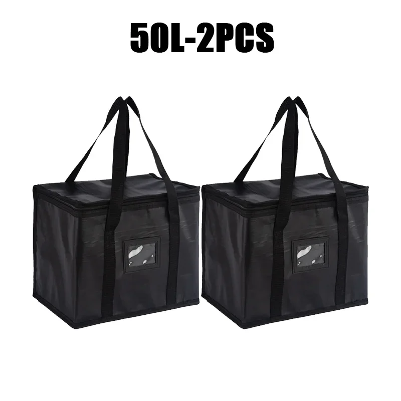70L Extra Large Travel Lunch Bag Camping Cooler Box Picnic Bag Drink Ice Insulated Cooler Cool Bag Food Drink Storage: PURPLE