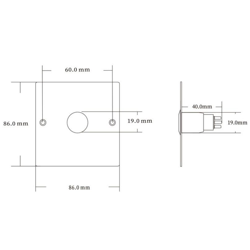 Door access control system kit NC NO COM LED stainless steel Backlight Exit Button For Door Lock Access Control System