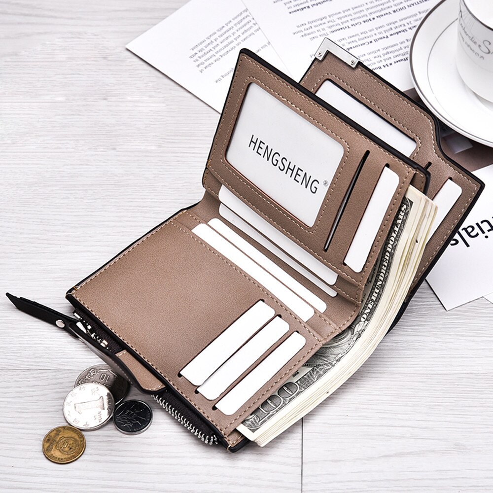 PU Leather Function Card Case Business Card Holder Men Women Credit Passport Card Bag ID Passport Card Wallet