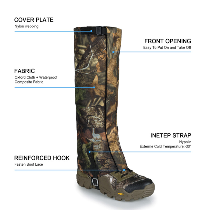 Snake Slobkousen, Outdoor Jacht Waterdichte Snake Guards Slangenbeet Bescherming voor Onderbenen Slang Boot Been Slobkousen voor Mannen Vrouwen