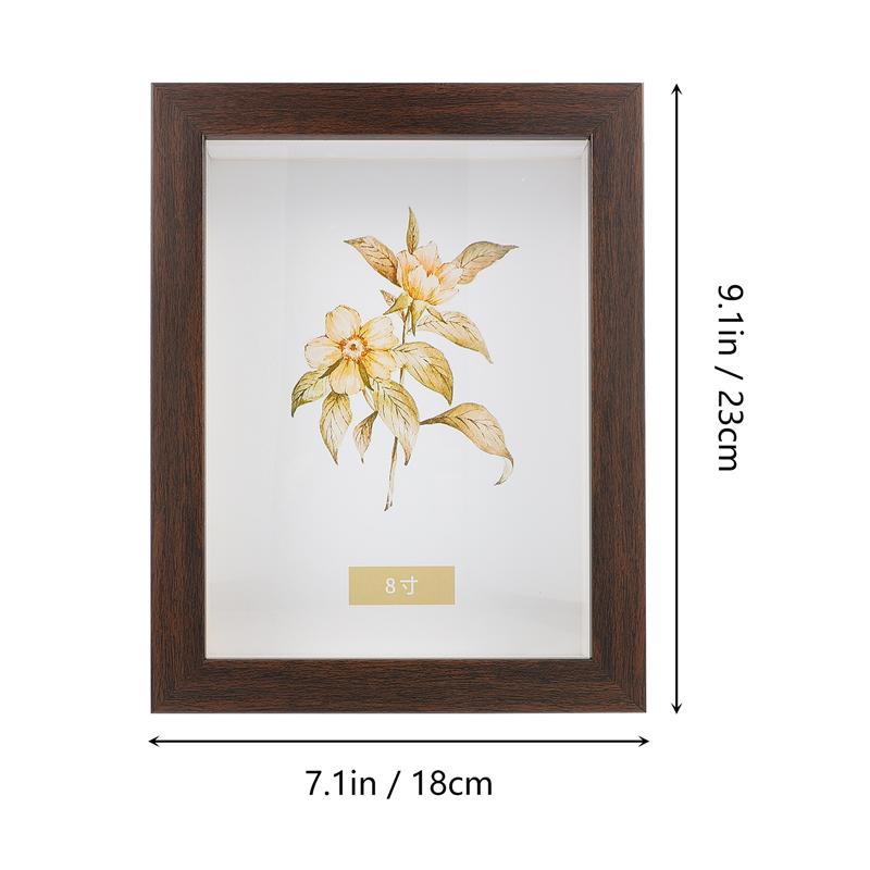 7inch Shadow Box Frame Display Case For Display Keepsakes Photo Dried Flowers Cadre Photo Mural