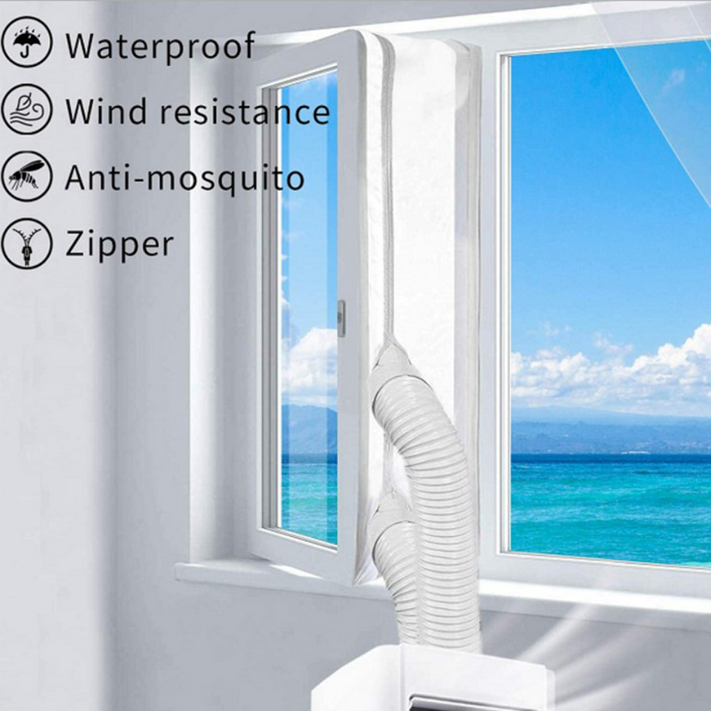 Universal Air Lock Window Seal Cloth Plate 2 3 4m Airs Stop Conditioner Outlet Window Sealing Kit for Mobile Air Conditioner