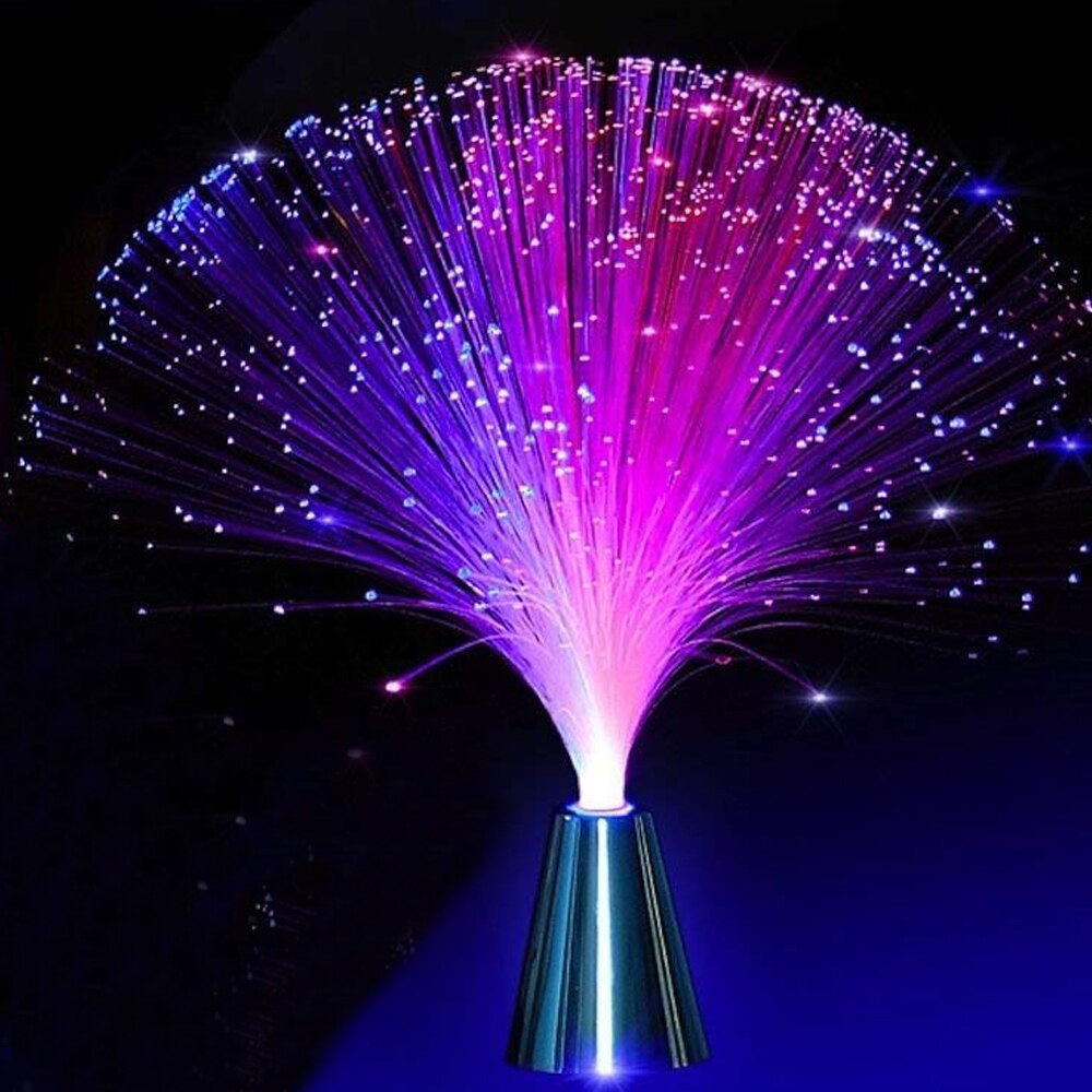 ledet fargeskiftende optisk fiber lampe stjernehimmel lampe stjerne lampe festlig dekorasjon lampe romantisk stjerne lys maleri rekvisitter