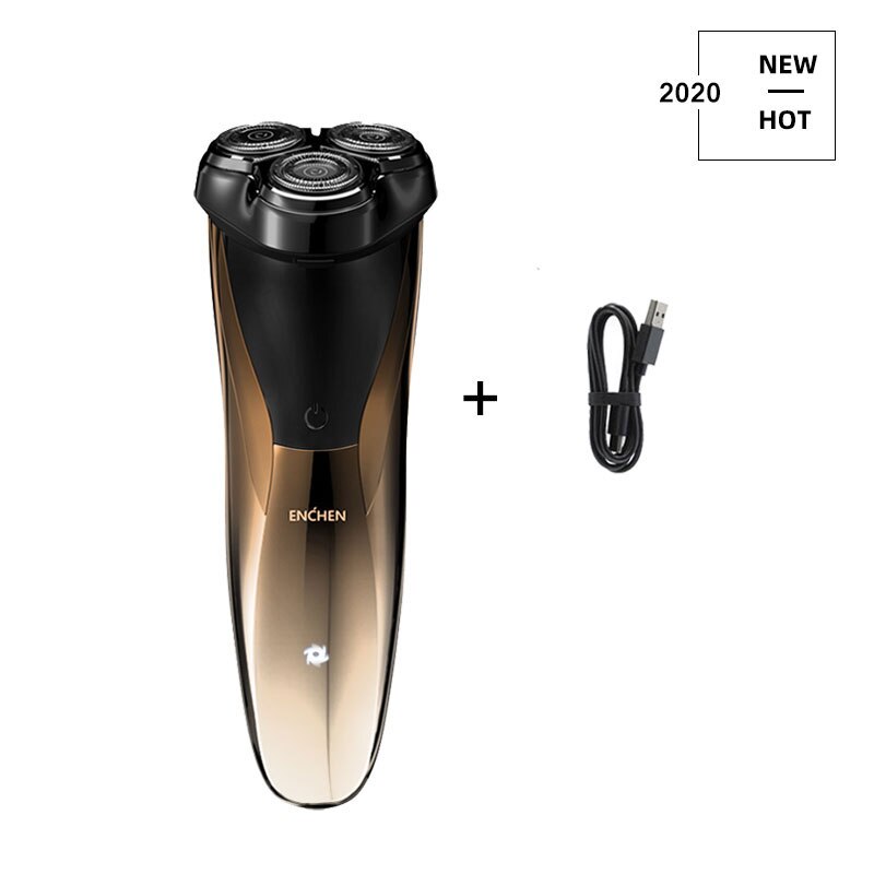 ENCHEN BlackStone, 3D Afeitadora eléctrica, maquinilla de afeitar para hombres IPX7, afeitadora recargable tipo C resistente al agua, máquina de afeitar con pantalla de carga LED: Blackstone C J