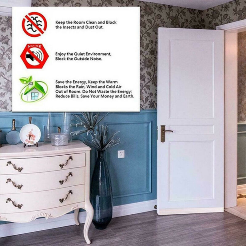 Adhesive Under Door Sweep Draught Excluder Draft Weather Seal Strip Under Door Bottom Bugs Window Stopper