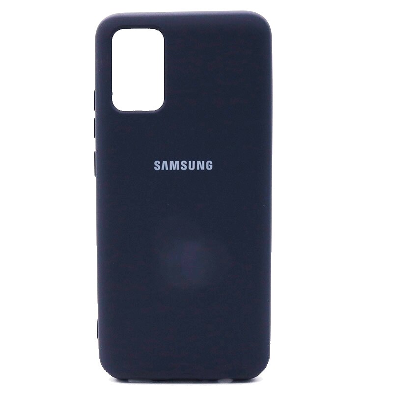A02s etui Samsung Galaxy A02S SM-A025F A 02S jedwabisty silikonowy pokrowiec wysokiej jakości miękki w dotyku tył ochronny: Midnight blue