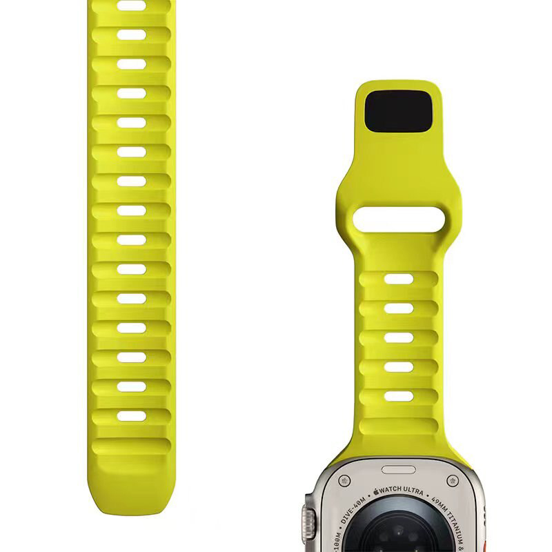 Silikonbänder für Apfel Uhr Band 49 mm 41 mm 45 mm 44 mm 40 mm 38 mm 42 mm Armbinde für iWatch Serie 9 8 7 6 5 4 Ultra 3 2 1 SE