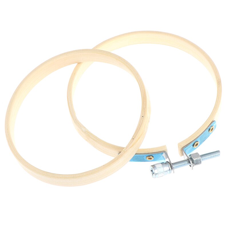 Bamboo Frame Embroidery Hoop Ring DIY Cross Stitch Machine Loop Sewing