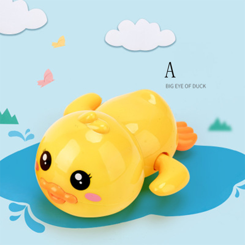 Bath bath shower baby clock swimming children playing water cute little yellow duck bathing bathtub toy for child 0,63
