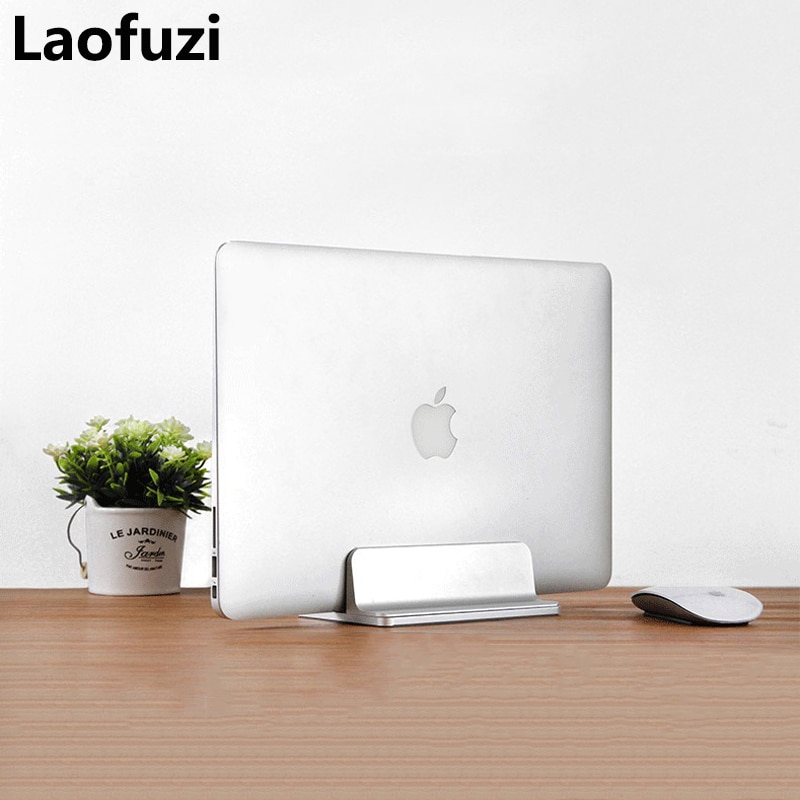 Til macbook air pro lodret stativ holder desktop justerbar metal aluminiumslegering computer notebook laptop holder tilbehør