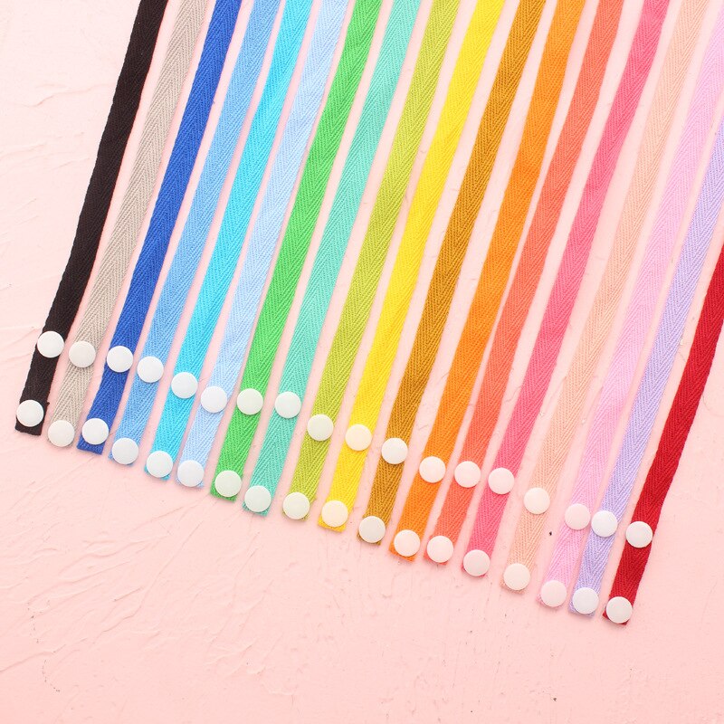 Cuerda colgante para mascarilla, cordón de Color sólido para máscara facial, soporte de cadena sin huellas para colgar en la oreja, para exteriores, para niños y adultos