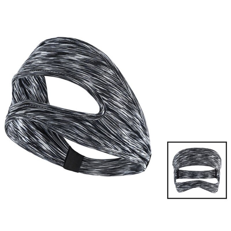 Vr-augenmaske mit schweißabweisendem, elastischem band, verstellbarer größe und kopfpolsterung für oculus quest 2/ und rift  e8be