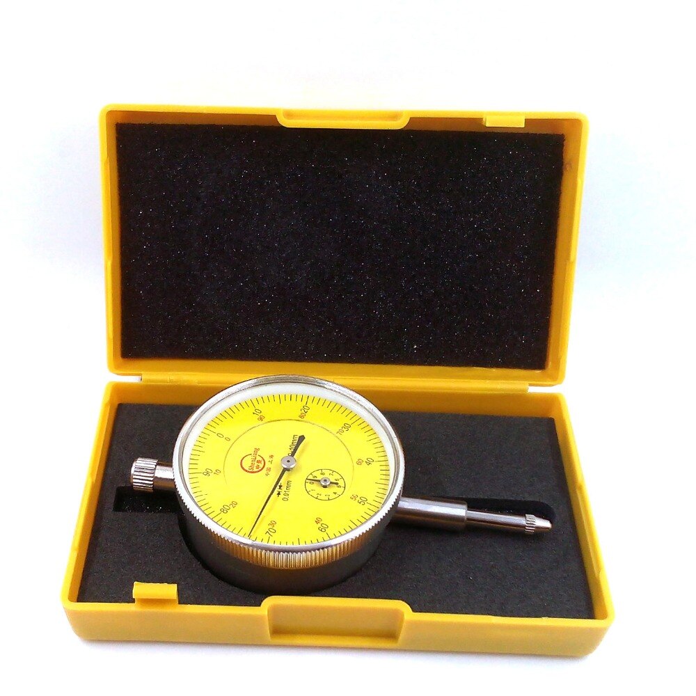 Dial Indicator Gauge 0-10mm Meter Precise 0.01Resolution Concentricity Test PTSP With Lug Back Measurement Gauge Micrometer