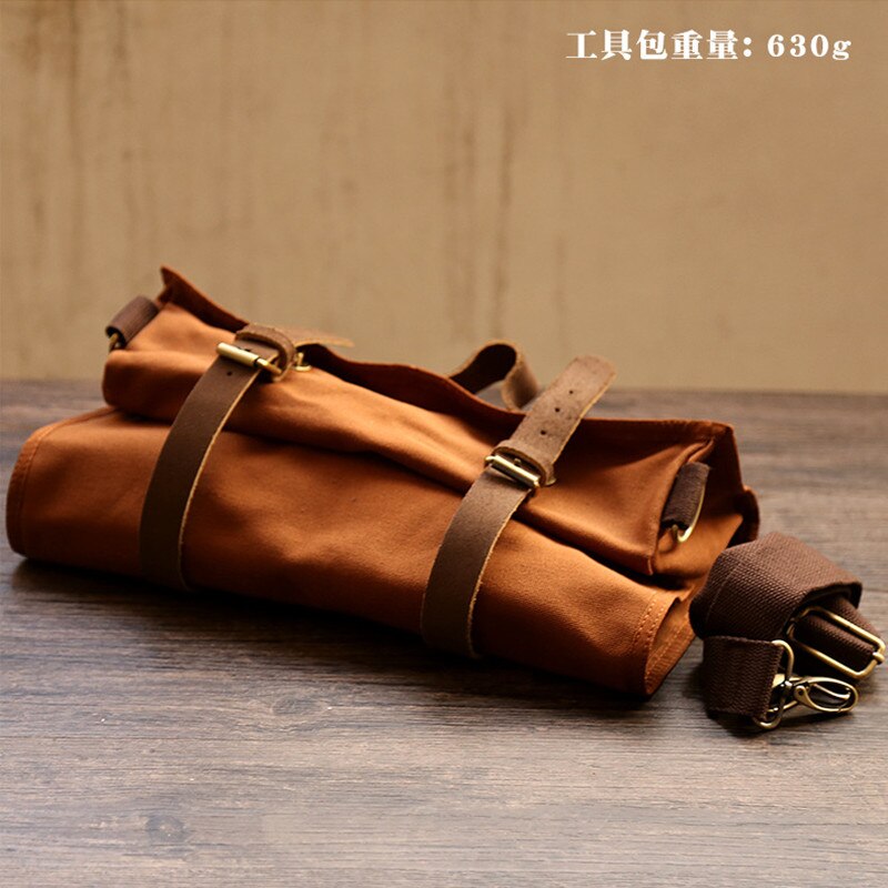 Bar Bartender Carrying Bag Bartender Canvas Toolkit Pack Bar Tools Cocktail Shaker Set Storage Bag Only