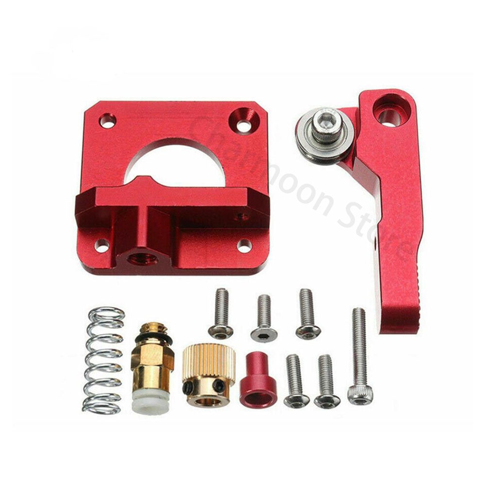 MK8 MK9 Red Extruder For 3D Printer Aluminum Block All Metal Bowden Exruder Kit Right Left Hand 1.75mm Filament CR-7 CR-10