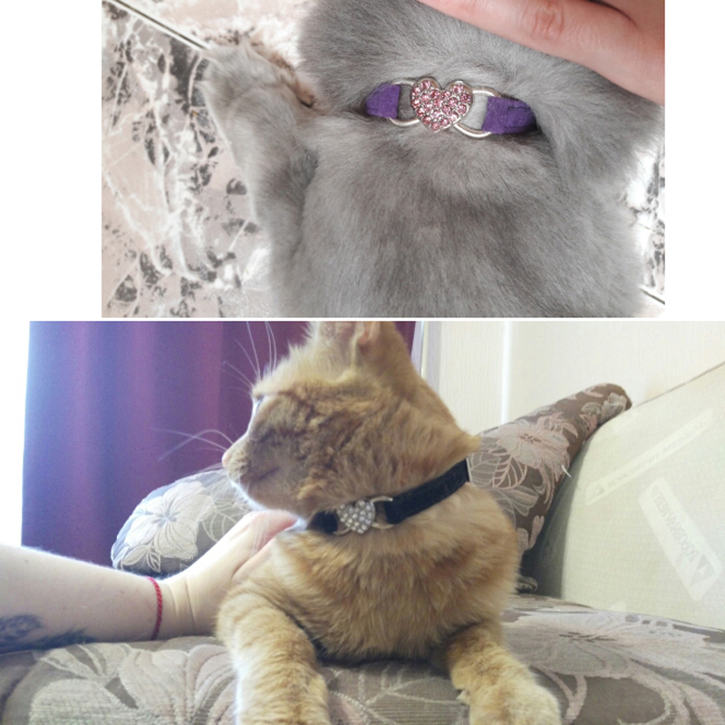 Cat Collars Breakwaay Bells Pet Collar for Cats Small Dog Collars Kitten Pets Supplies Dog-collar Leash Cat Necklace PQ004
