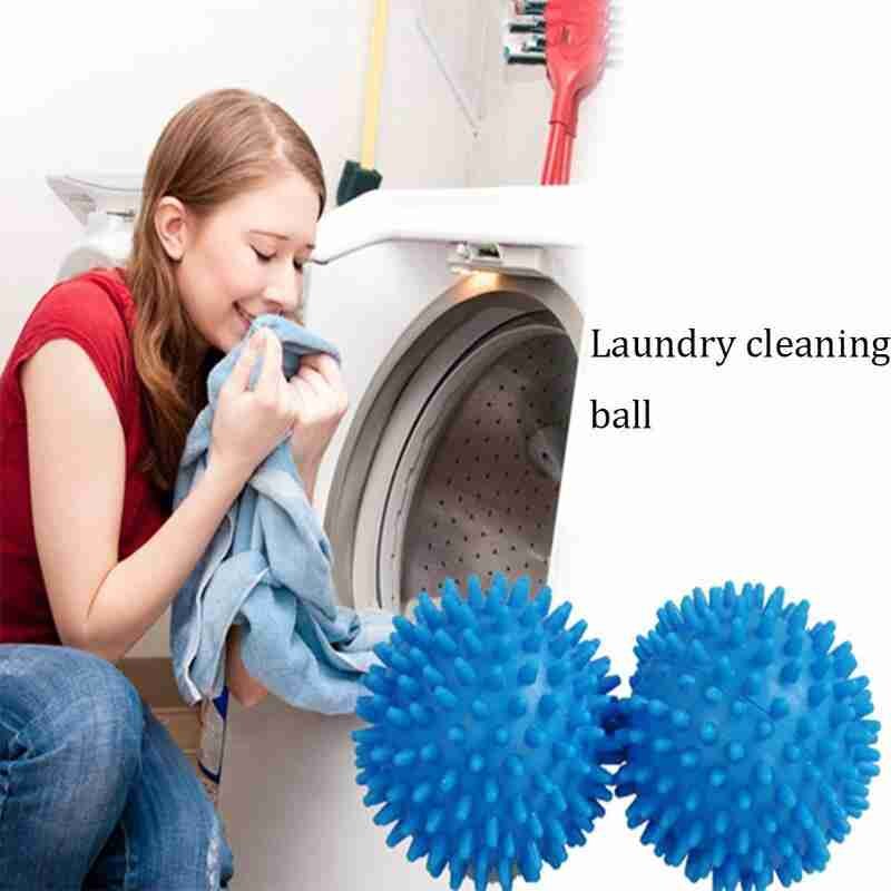 2 pieces/set of PVC reusable drying ball laundry ball fabric hedgehog ball drying washing household clothes wa cleaning sof F0M6