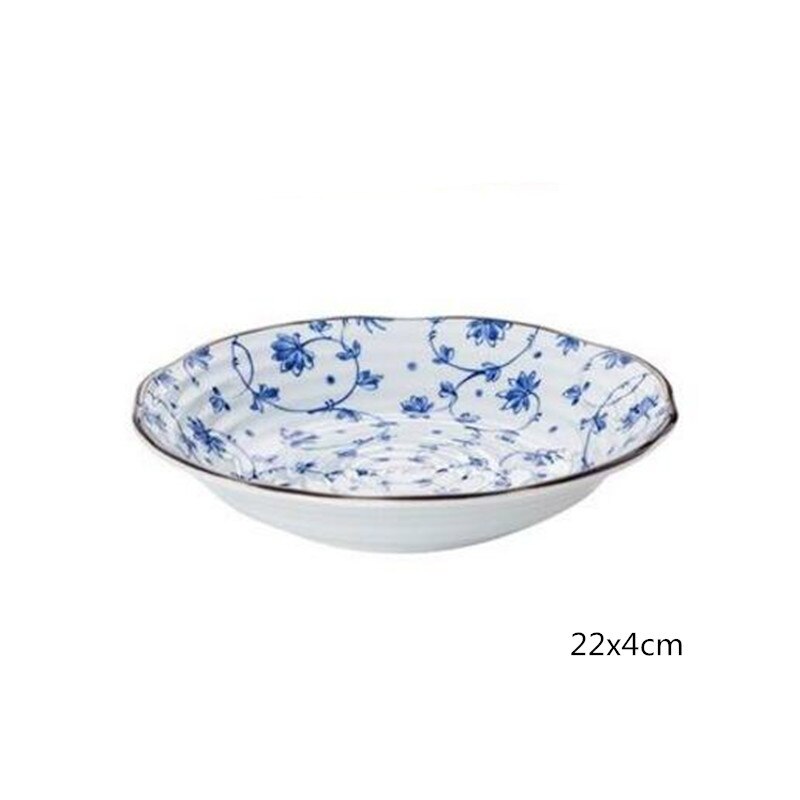 1 pcsjaponais petit déjeuner assiette nourriture fruits dessert assiette snack plateau cuisine boîte de rangement japonais en céramique bol soupe bol ensemble de couverts: b