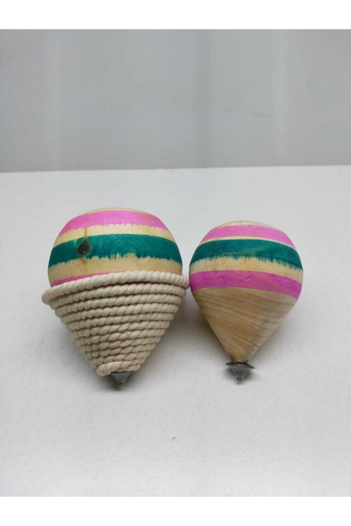 Wooden Spinning Top 1 Pcs 2 Meters Rope Together With