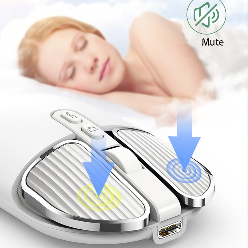 Mini souris sans fil 2.4 ghz, compatible Bluetooth, mignonne, muette, pour Macbook, Rechargeable, pour PC, ordinateur portable, bureau, souris de jeu