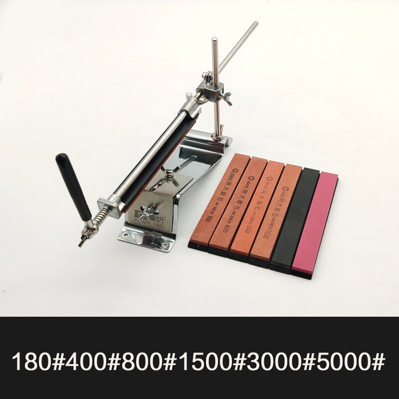 Ruixin Pro iii Sharpening System diamond sharpening stone whetstone Knife Sharpener Angle Guide Kitchen Accessories: set-F