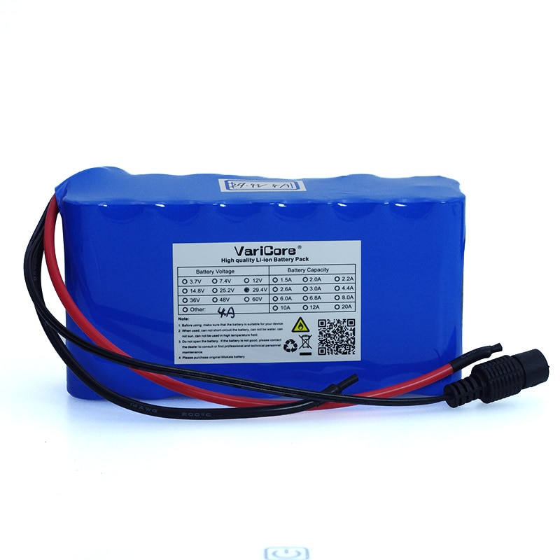 24V 4Ah 7s 6s 2P 18650 Battery li-ion battery 29.4v 4000mAh electric bicycle moped /electric/lithium ion battery pack+Charger