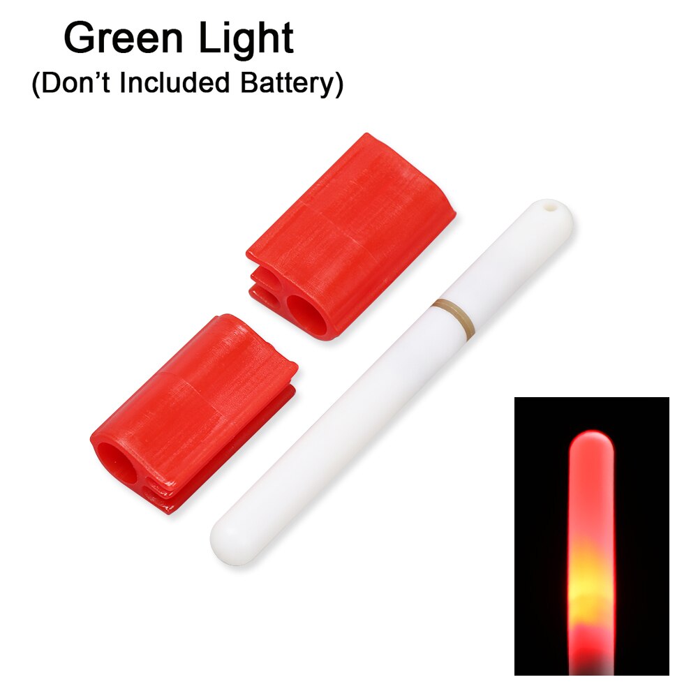 1Pc LED Fishing Rod Tip Light Stick Glow Stick Bite Alarm Useful Fishing Float Stick Night Fishing Waterproof Fluorescent Light: Red - No Battery
