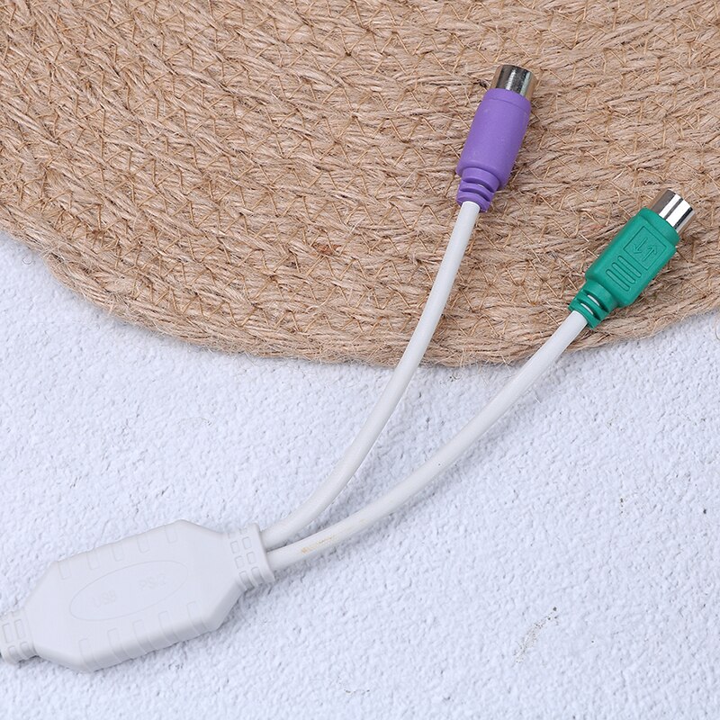 1 stk til tastatur mus han til hun kabel adapter konverter brug usb til  ps2 ledning konverter adapter